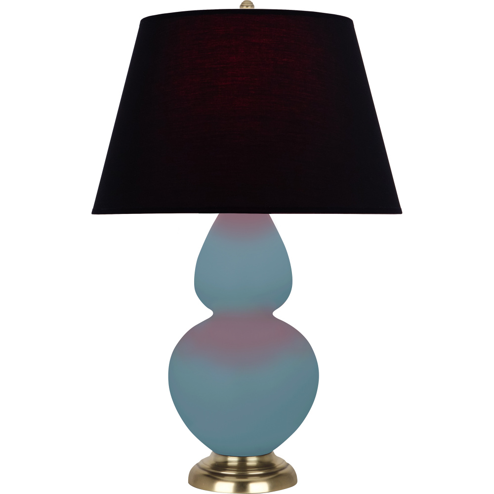 Matte Steel Blue Double Gourd Table Lamp