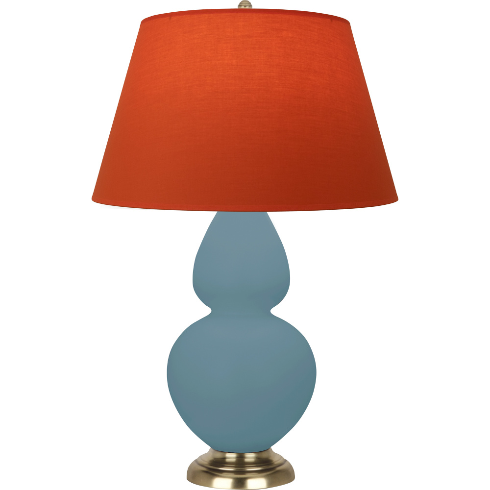Matte Steel Blue Double Gourd Table Lamp