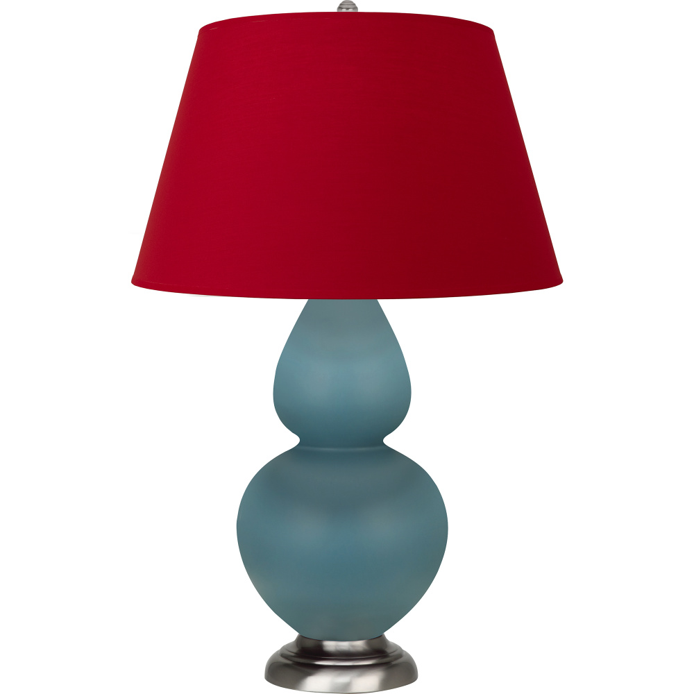 Matte Steel Blue Double Gourd Table Lamp