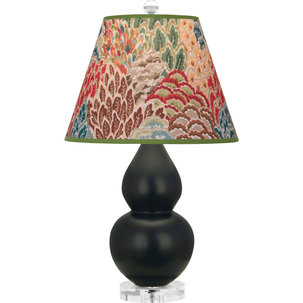 Matte Obsidian Small Double Gourd Accent Lamp
