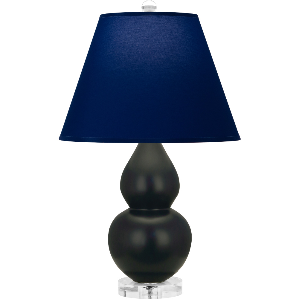 Matte Obsidian Small Double Gourd Accent Lamp