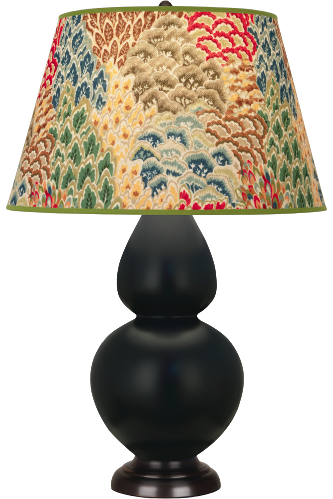 Matte Obsidian Double Gourd Table Lamp