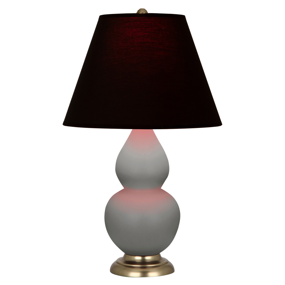 Matte Smokey Taupe Small Double Gourd Accent Lamp