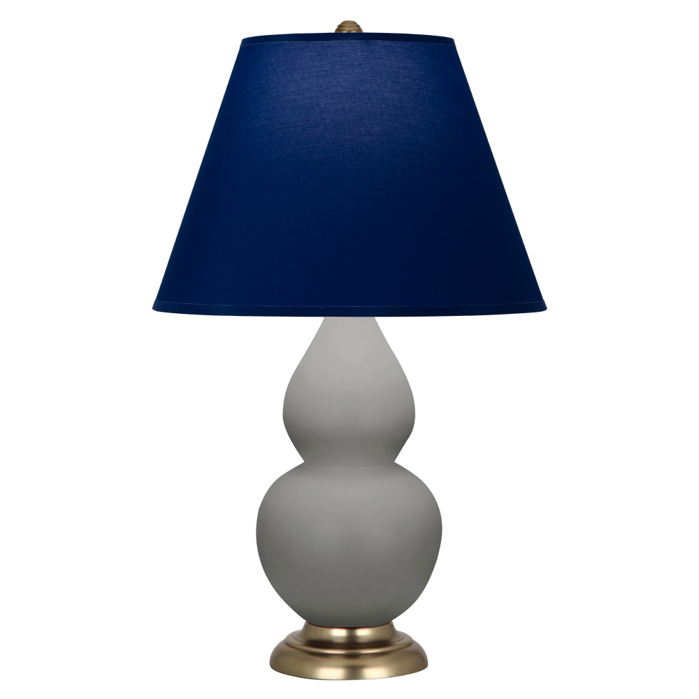 Matte Smokey Taupe Small Double Gourd Accent Lamp