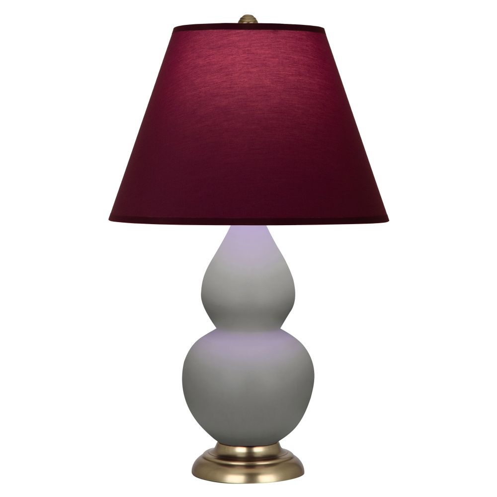 Matte Smokey Taupe Small Double Gourd Accent Lamp