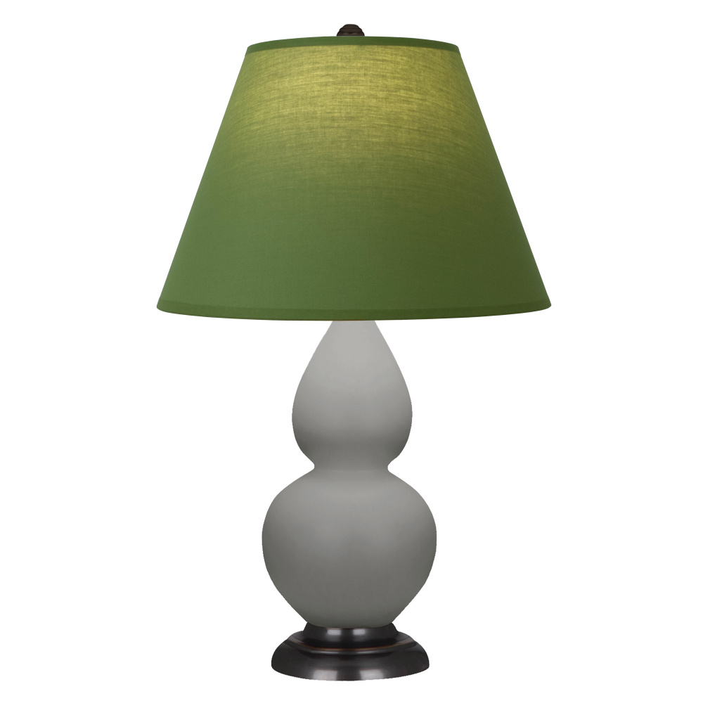 Matte Smokey Taupe Small Double Gourd Accent Lamp