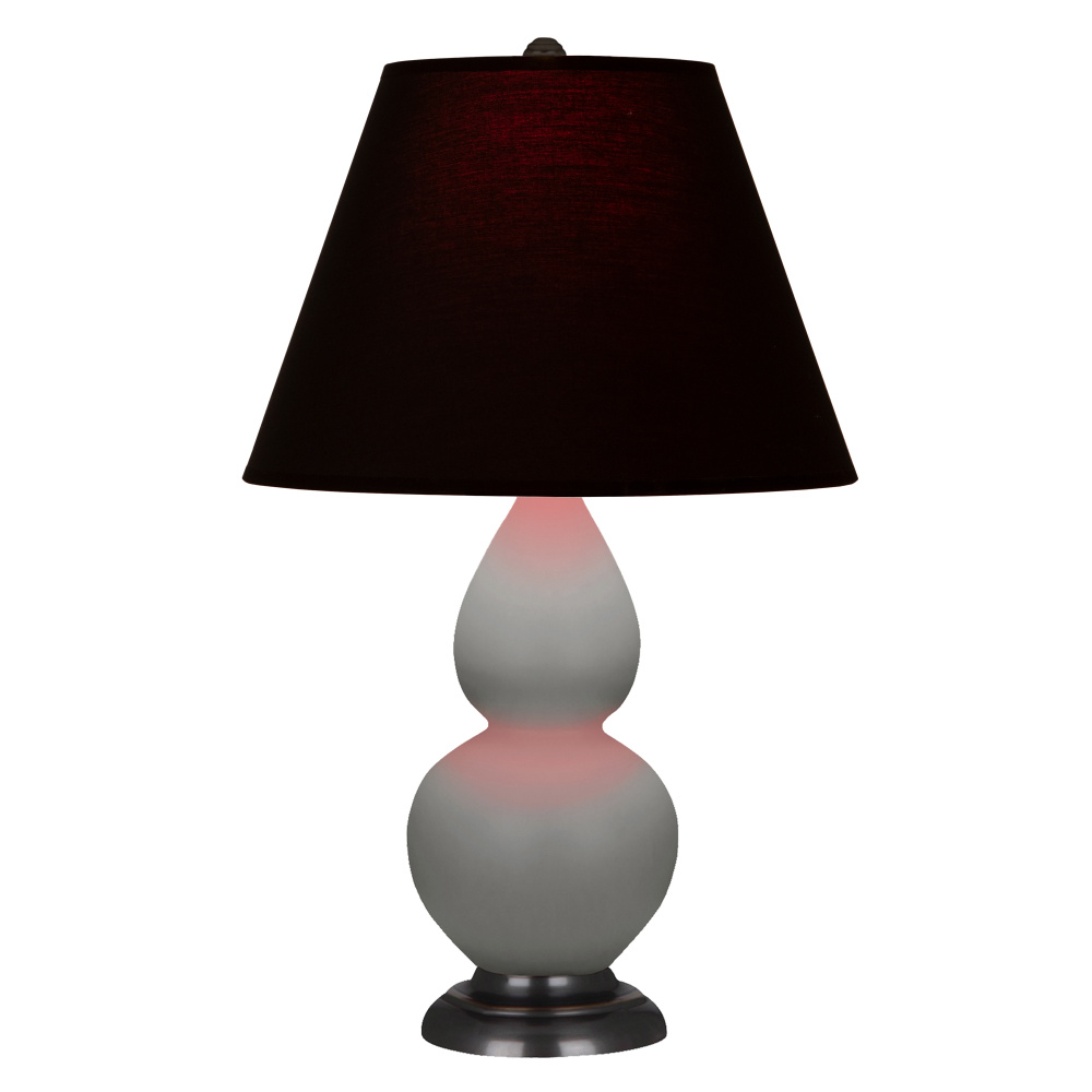 Matte Smokey Taupe Small Double Gourd Accent Lamp