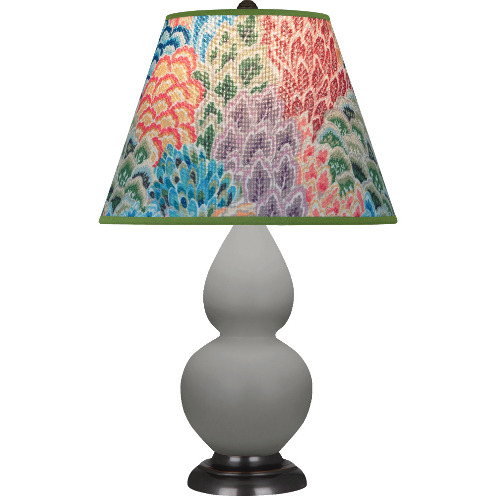 Matte Smokey Taupe Small Double Gourd Accent Lamp