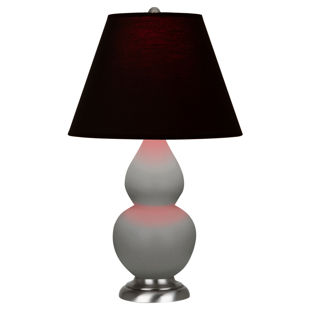 Matte Smokey Taupe Small Double Gourd Accent Lamp