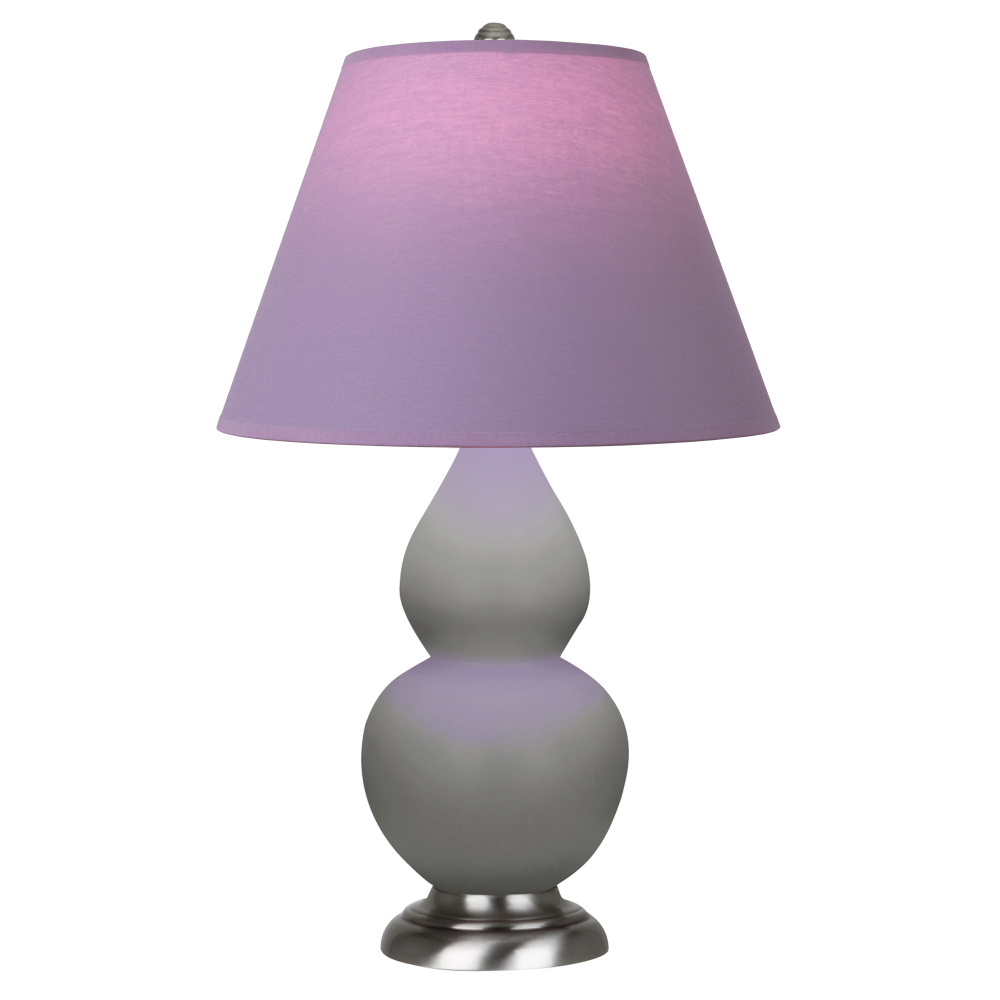Matte Smokey Taupe Small Double Gourd Accent Lamp
