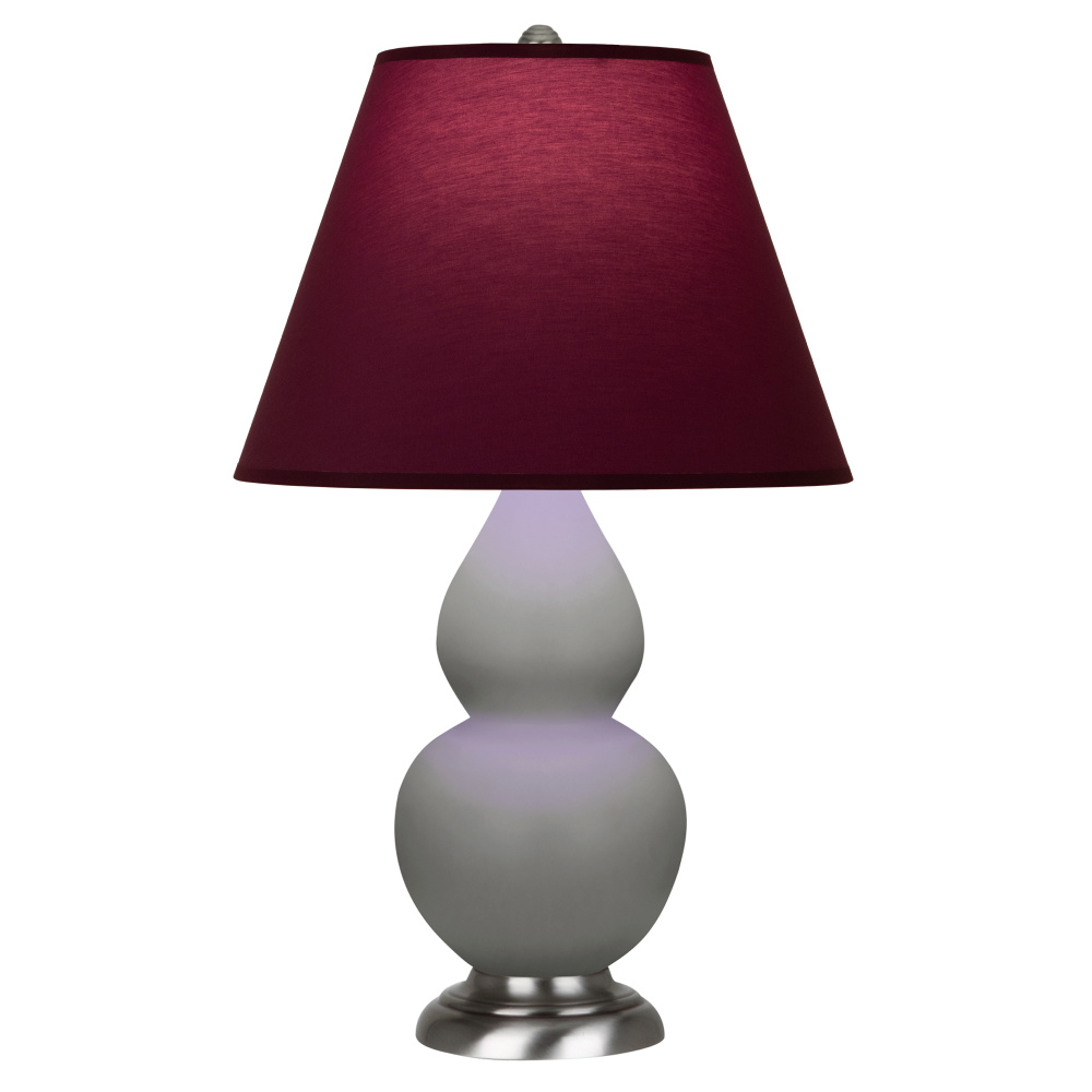 Matte Smokey Taupe Small Double Gourd Accent Lamp