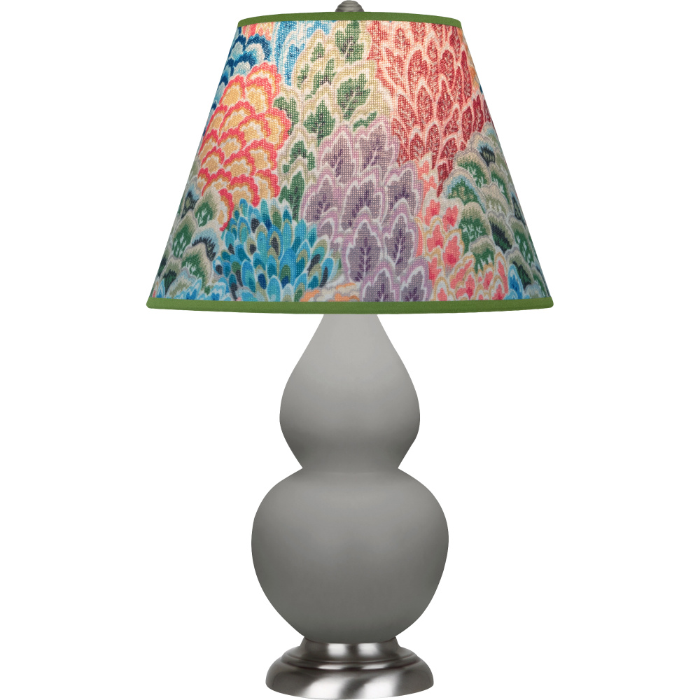 Matte Smokey Taupe Small Double Gourd Accent Lamp