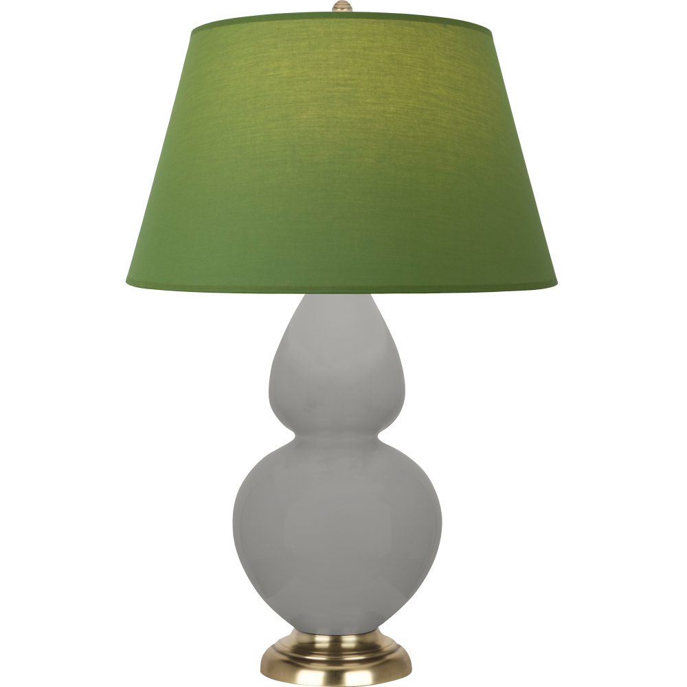 Matte Smokey Taupe Double Gourd Table Lamp