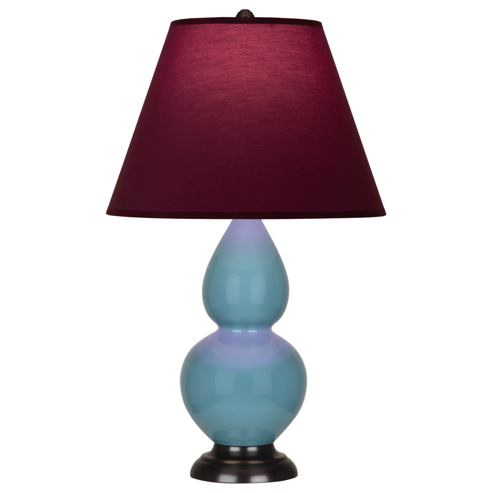 Steel Blue Small Double Gourd Accent Lamp