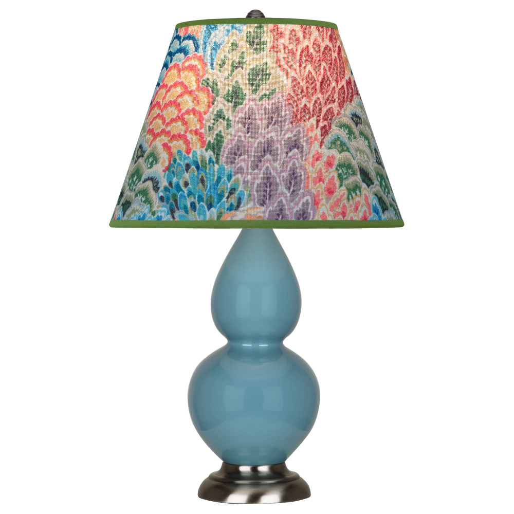 Steel Blue Small Double Gourd Accent Lamp