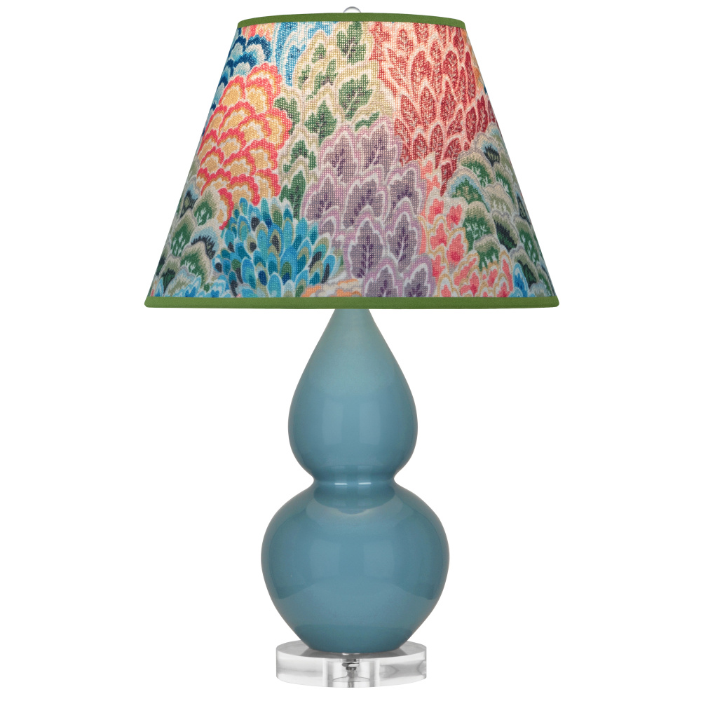 Steel Blue Small Double Gourd Accent Lamp
