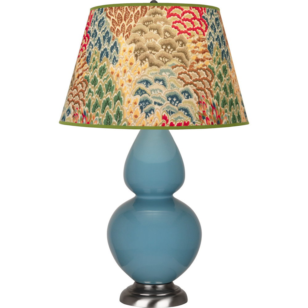 Steel Blue Double Gourd Table Lamp