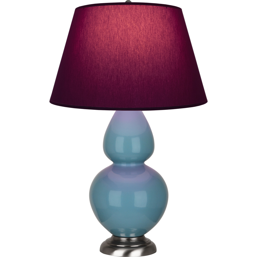 Steel Blue Double Gourd Table Lamp