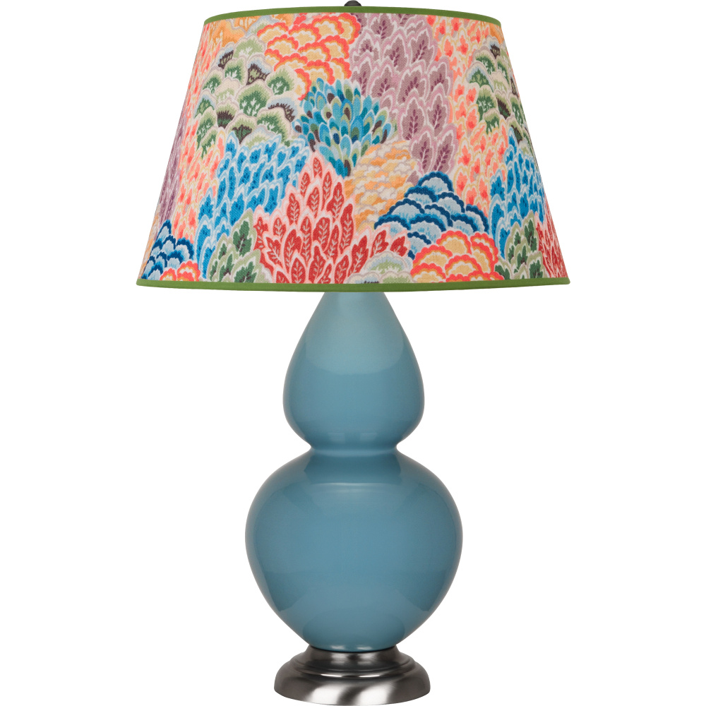 Steel Blue Double Gourd Table Lamp