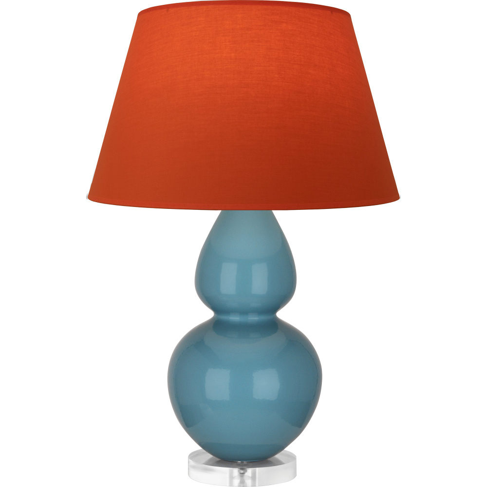 Steel Blue Double Gourd Table Lamp