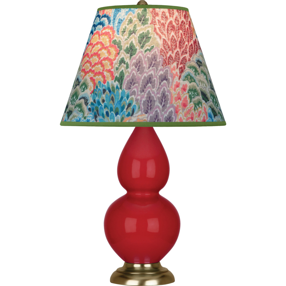 Ruby Red Small Double Gourd Accent Lamp