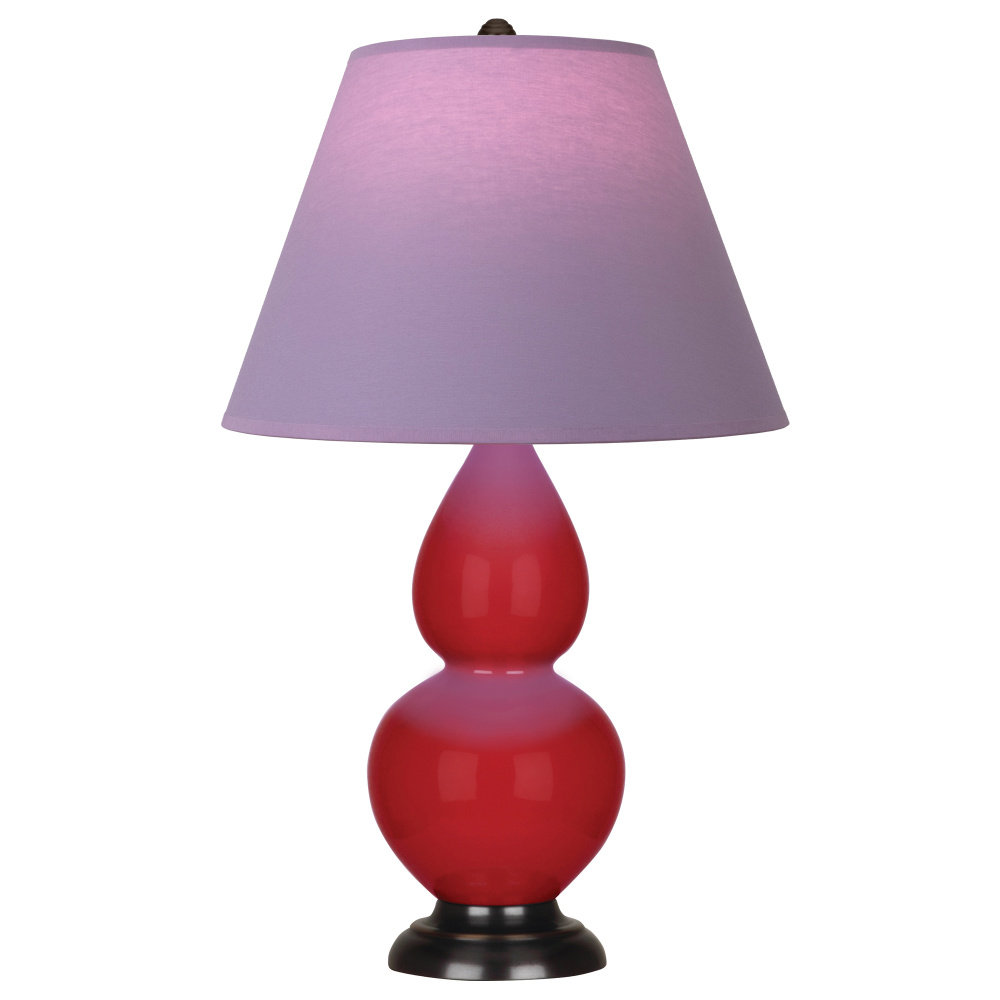 Ruby Red Small Double Gourd Accent Lamp