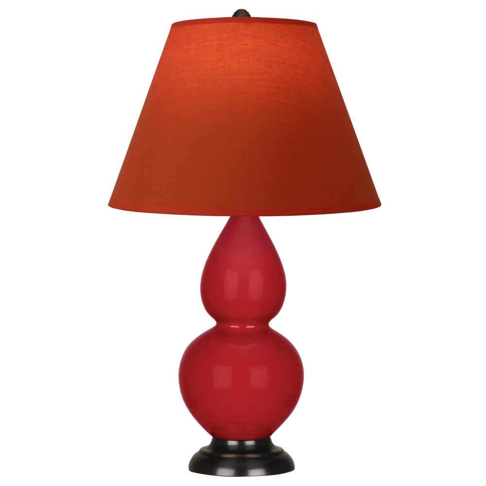 Ruby Red Small Double Gourd Accent Lamp