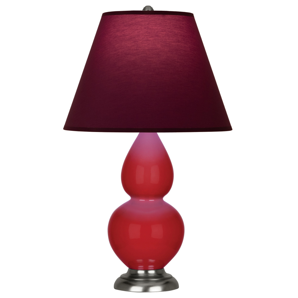 Ruby Red Small Double Gourd Accent Lamp