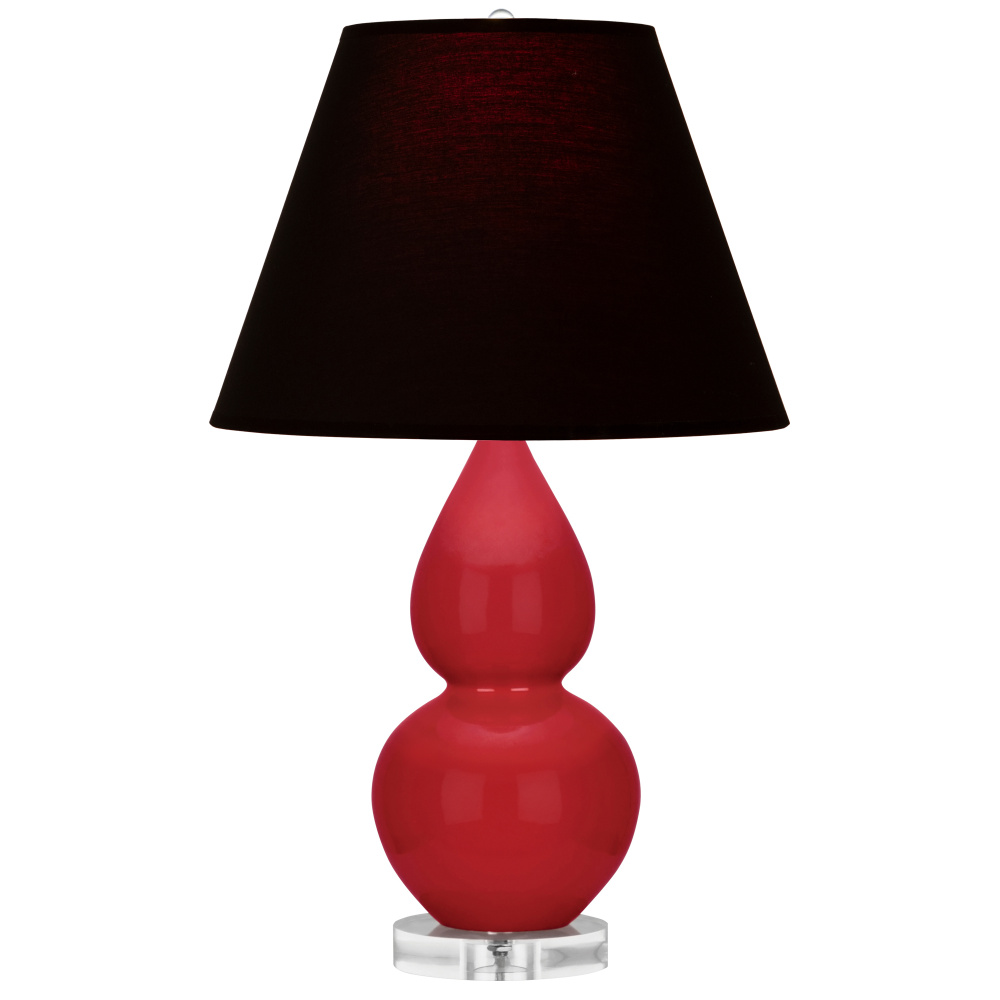 Ruby Red Small Double Gourd Accent Lamp