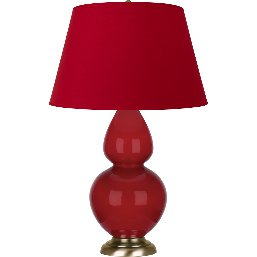 Ruby Red Double Gourd Table Lamp