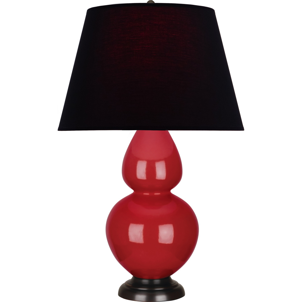 Ruby Red Double Gourd Table Lamp