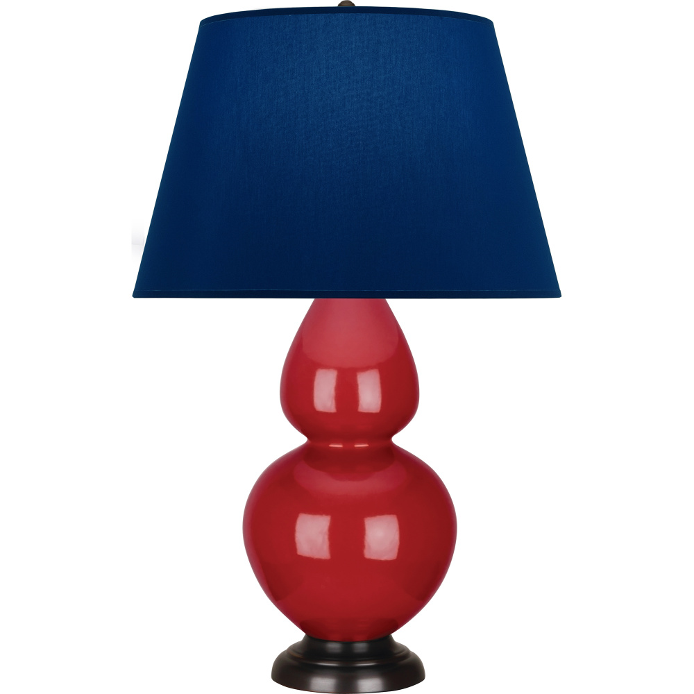Ruby Red Double Gourd Table Lamp