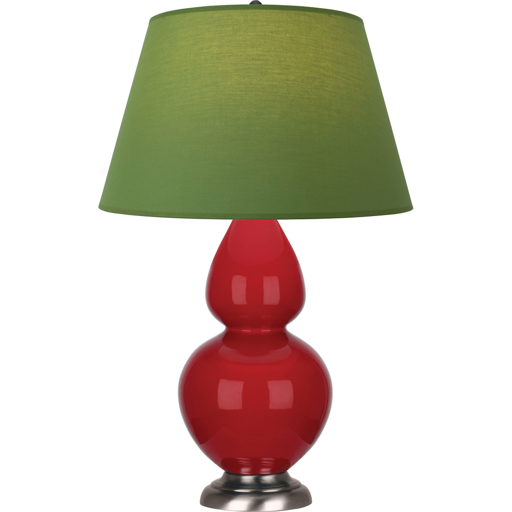 Ruby Red Double Gourd Table Lamp