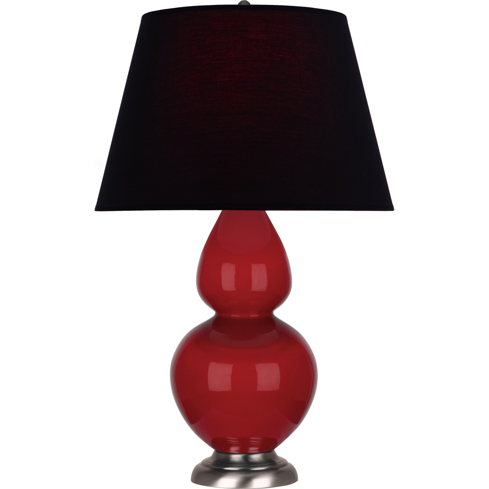 Ruby Red Double Gourd Table Lamp
