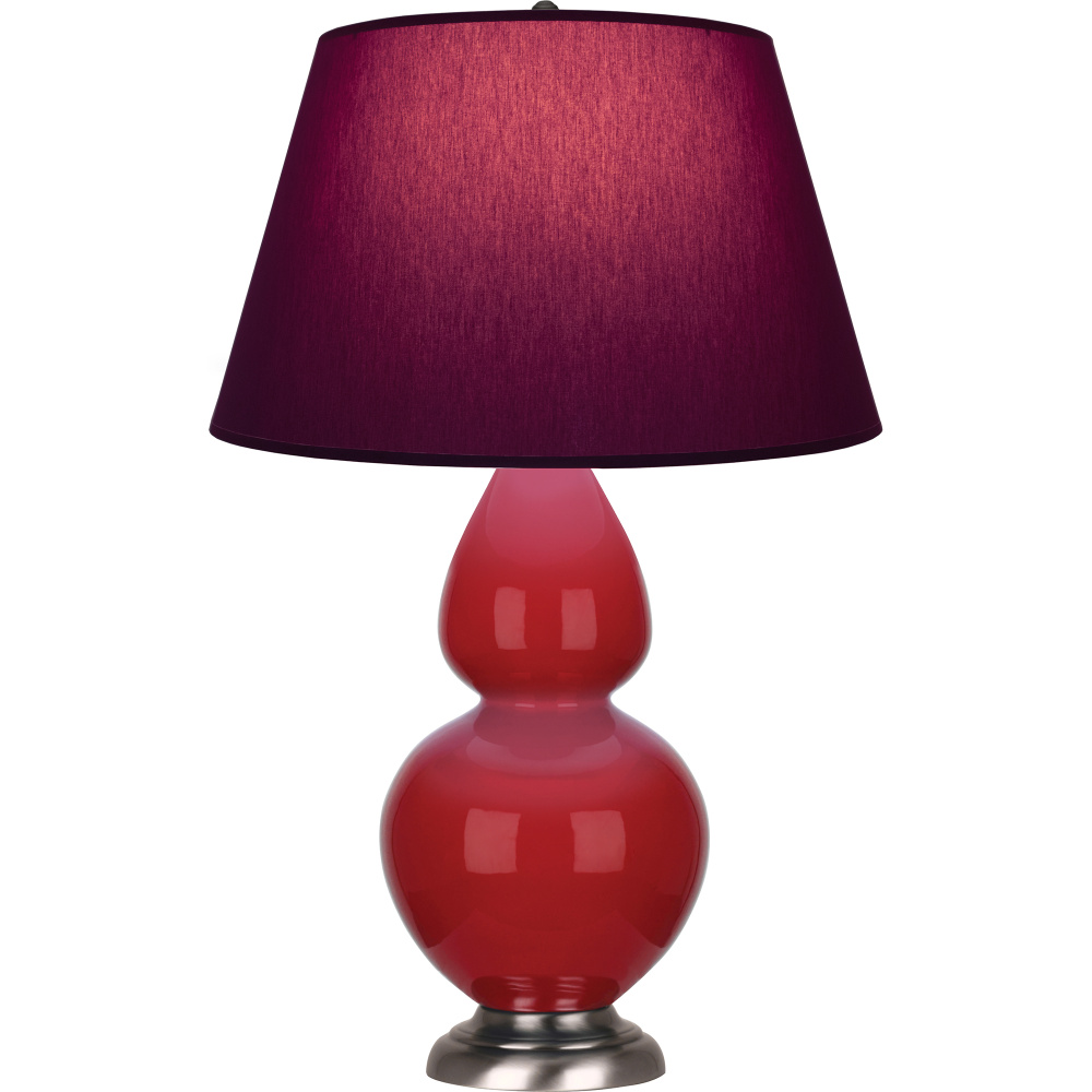 Ruby Red Double Gourd Table Lamp