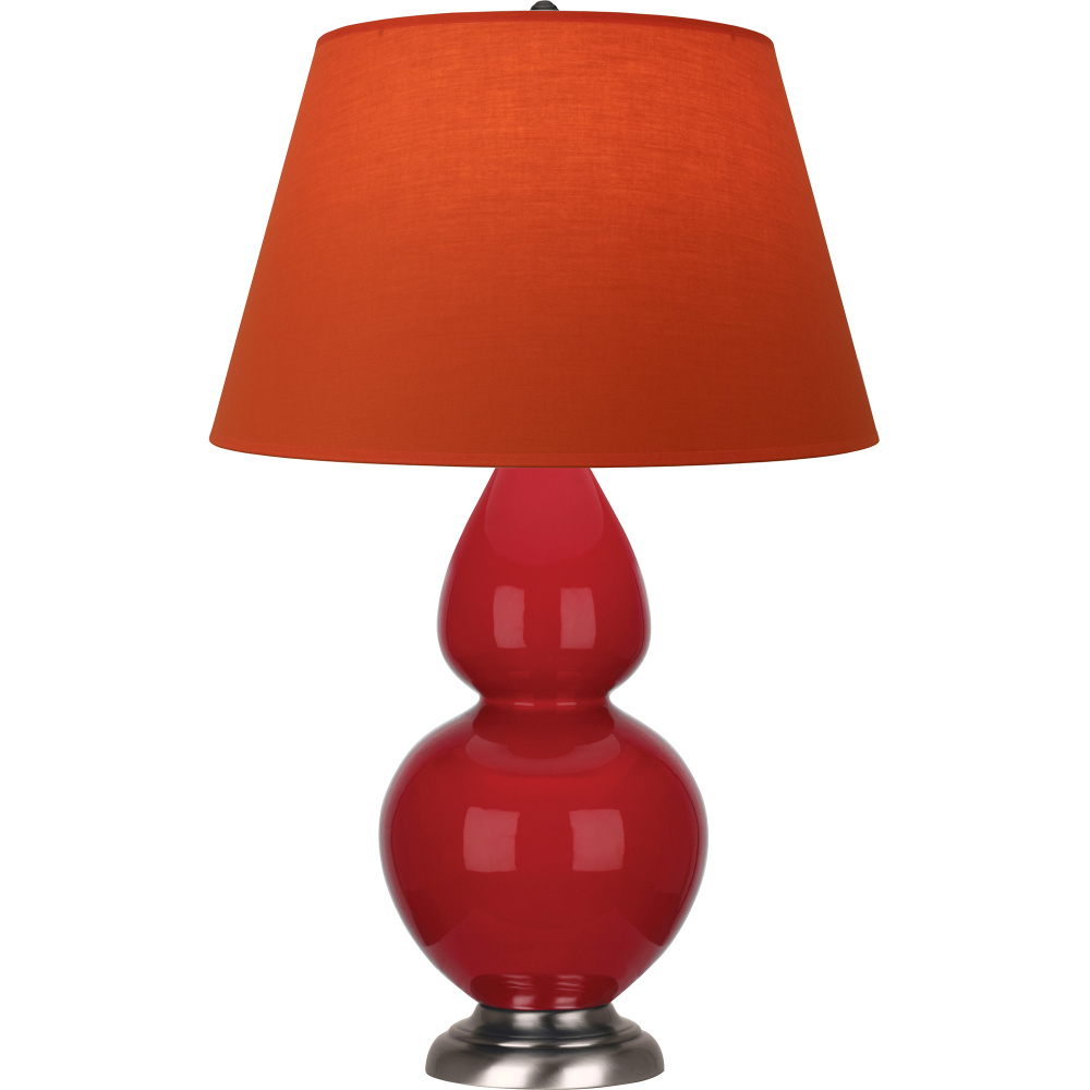 Ruby Red Double Gourd Table Lamp