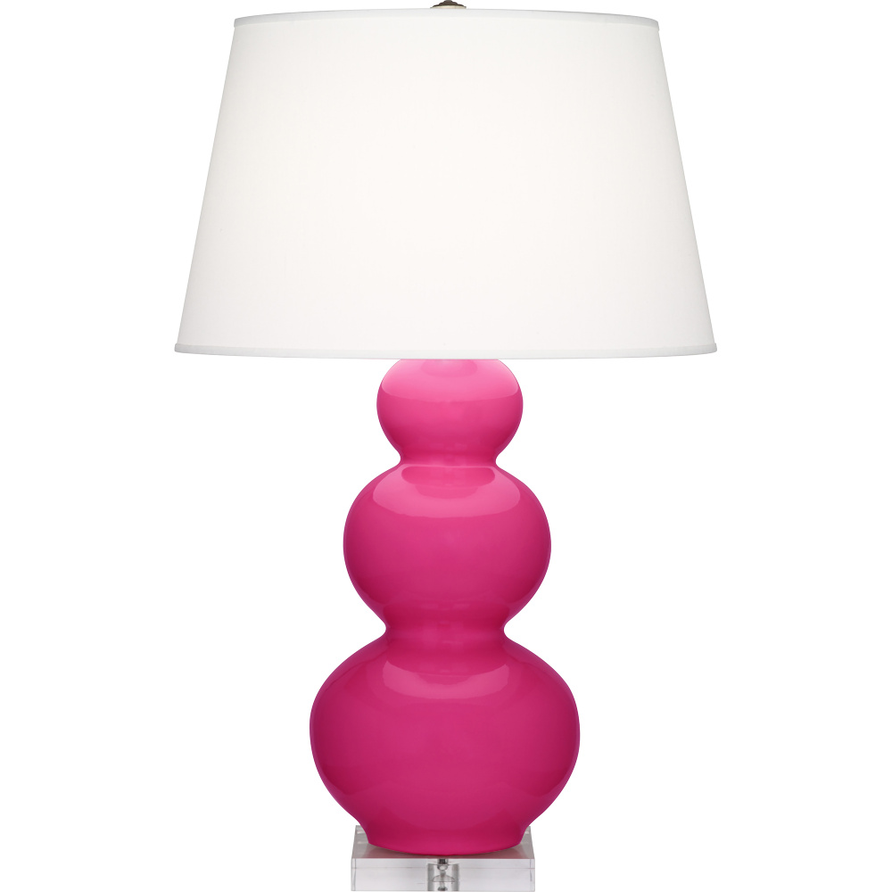 Razzle Rose Triple Gourd Table Lamp