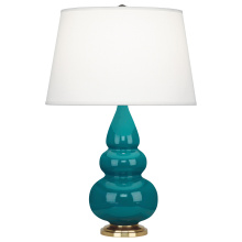 Robert Abbey 253X - Peacock Small Triple Gourd Accent Lamp