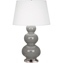 Robert Abbey 359X - Smokey Taupe Triple Gourd Table Lamp
