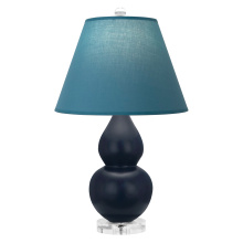 Robert Abbey MMB53B - Matte Midnight Blue Small Double Gourd Accent Lamp