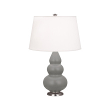 Robert Abbey MST32 - Matte Smokey Taupe Small Triple Gourd Accent Lamp