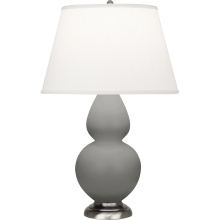 Robert Abbey MST59 - Matte Smokey Taupe Double Gourd Table Lamp