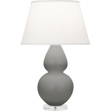 Robert Abbey MST62 - Matte Smokey Taupe Double Gourd Table Lamp