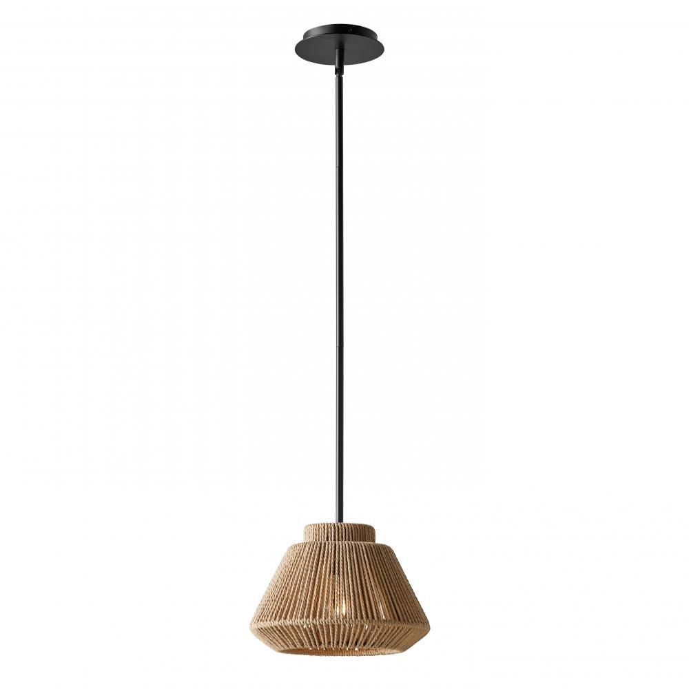 Nido 12&#34; Natural Rope 1-Light Pendant