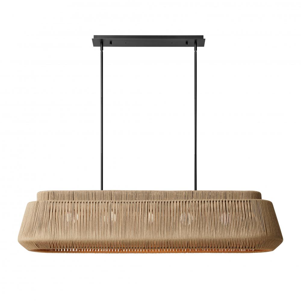 Nido 54&#34; Natural Rope Linear Pendant
