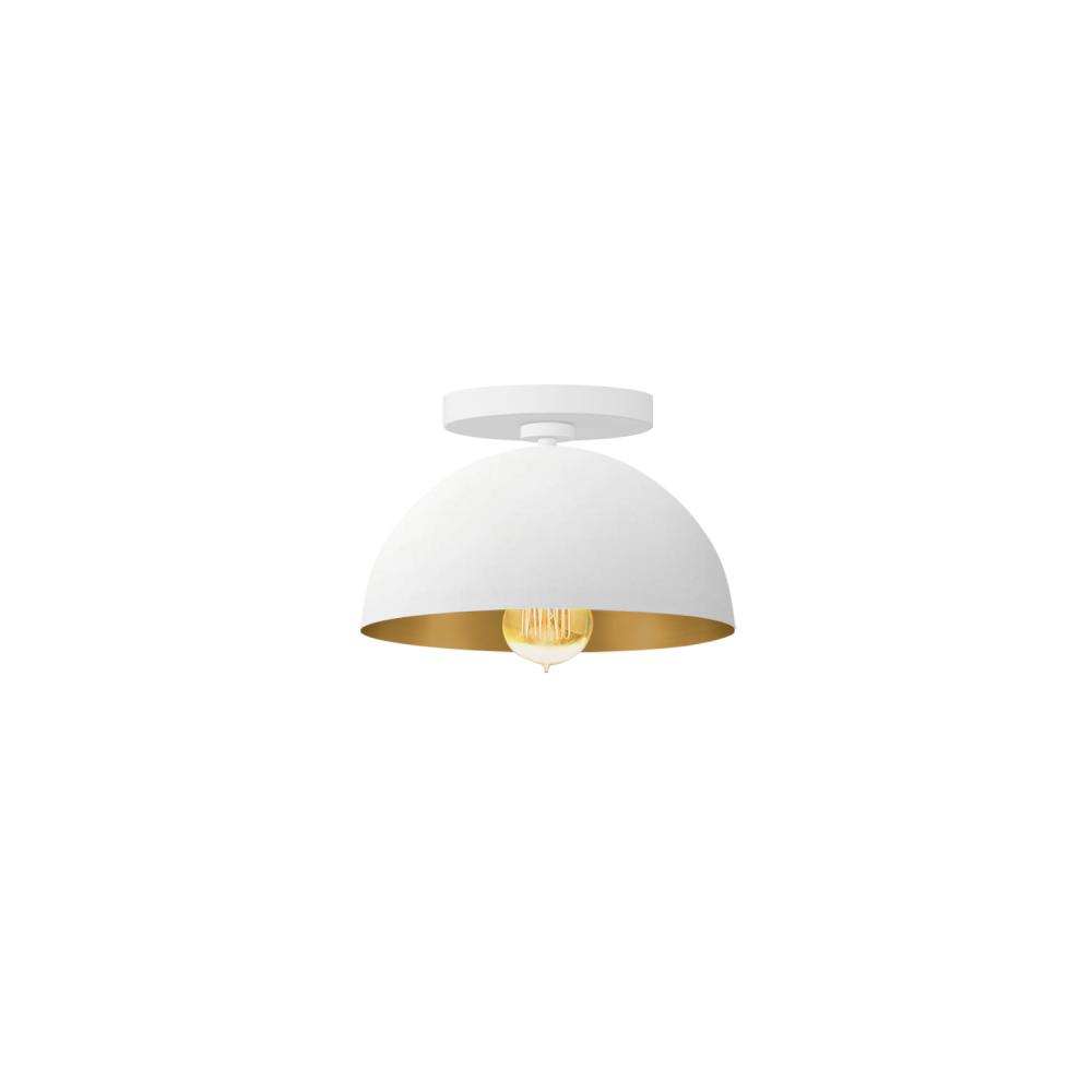 Elias 9&#34; 1-Light Dome Semi-Flush