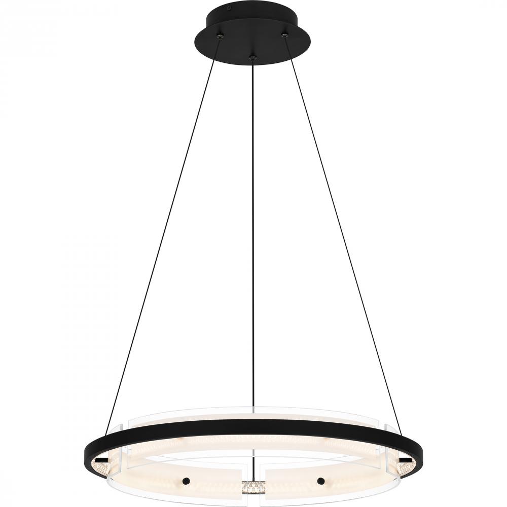 Malik Integrated LED Matte Black Pendant Light