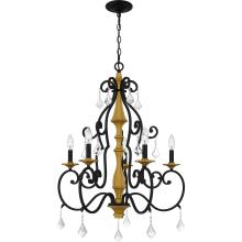 Quoizel AEA5026MBK - Althea 5-Light Matte Black Chandelier