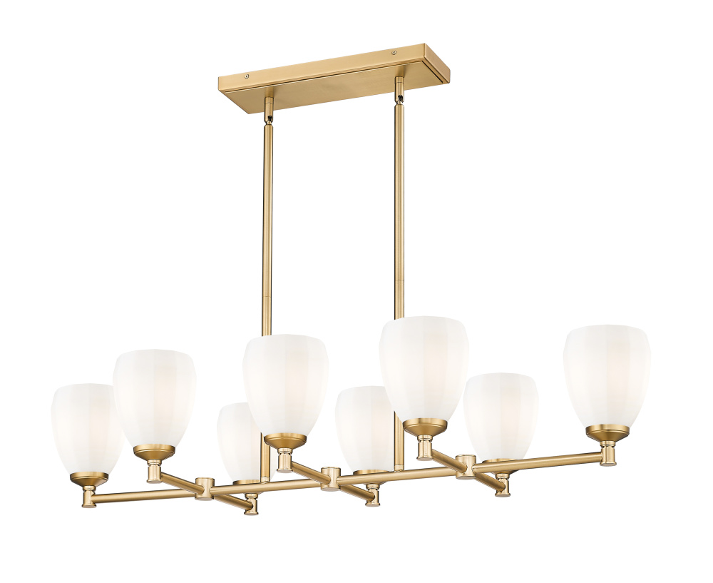 8 Light Linear Chandelier