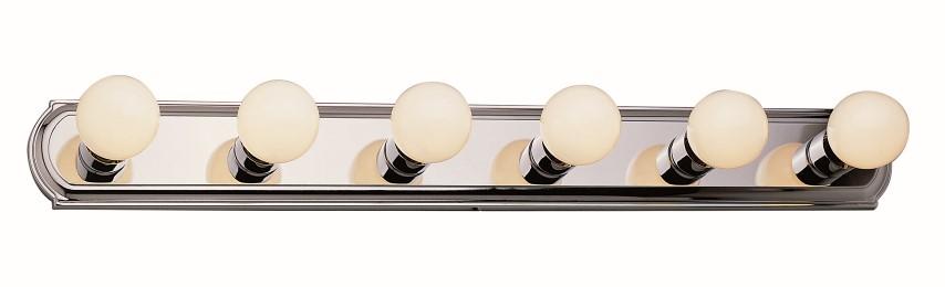 Six Light Rubbed Oil Bronze Vanity